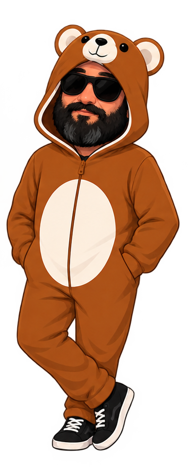 Il protagonista dell'Angolo dell'Orso in versione illustrata